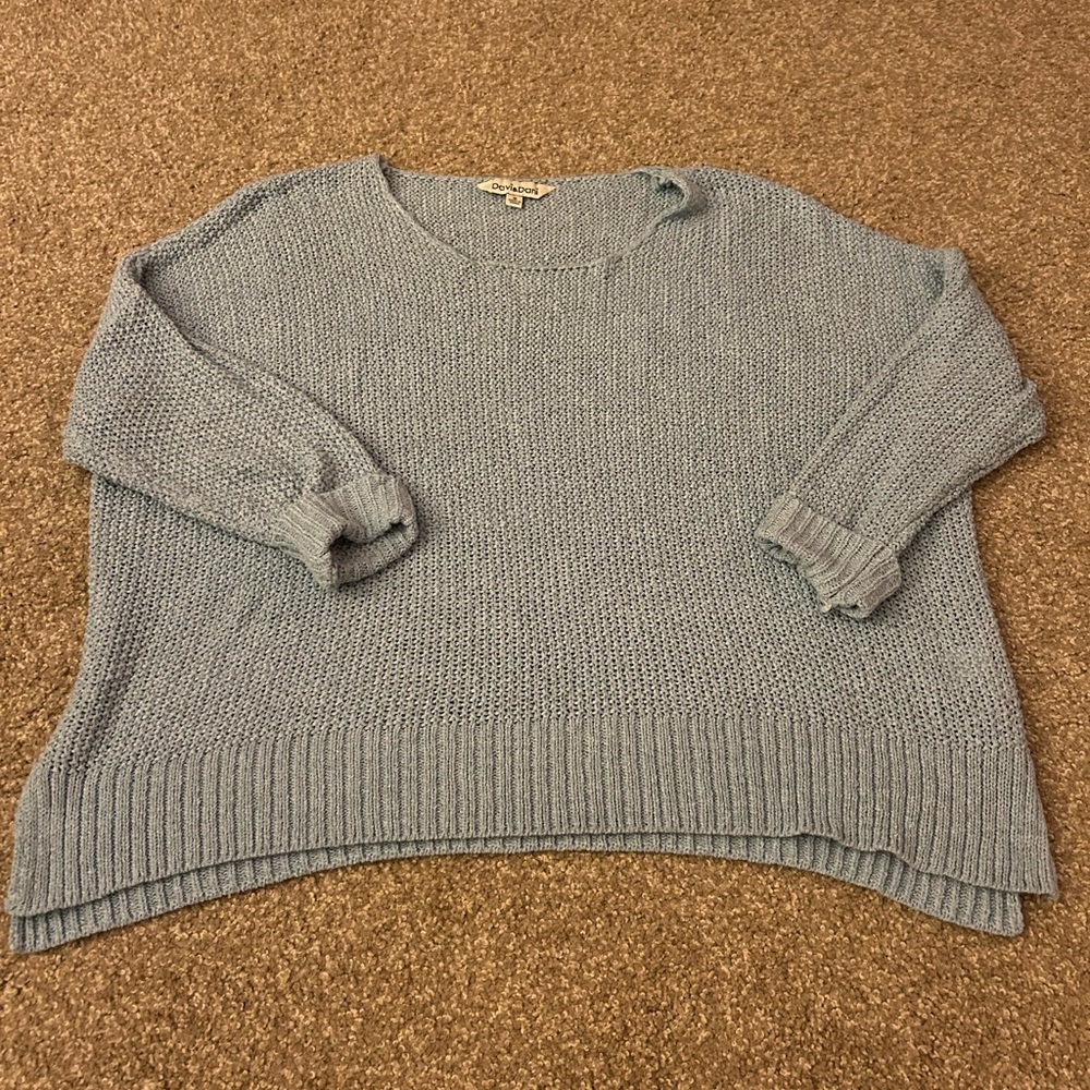 DAVI & DANI Light Blue Crew Neck Sweater